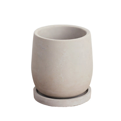 Round cement flower pot!