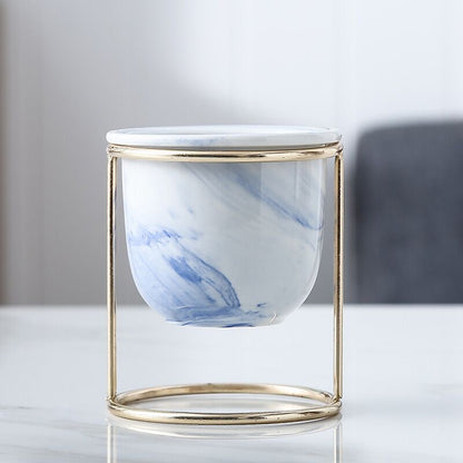 Marble pattern flowerpot!