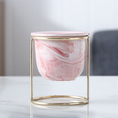 Marble pattern flowerpot!