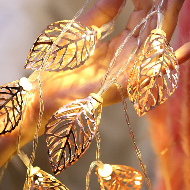 Iron leaf light string!