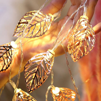 Iron leaf light string!