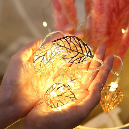 Iron leaf light string!