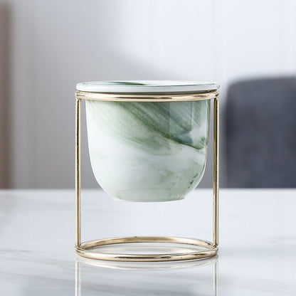Marble pattern flowerpot!