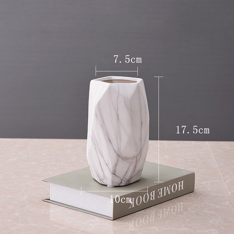 Set of Stone pattern geometric flowerpot!