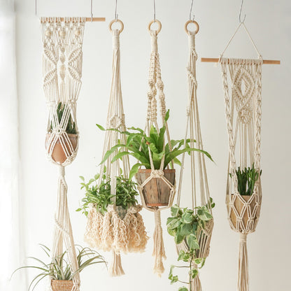 Hand made hanging basket tapestry