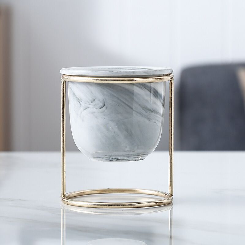 Marble pattern flowerpot!