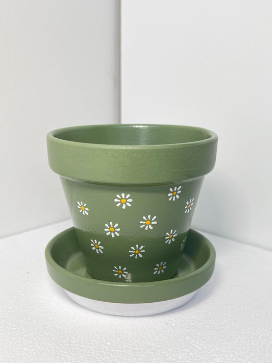 Flower Design Ceramic Flowerpot!