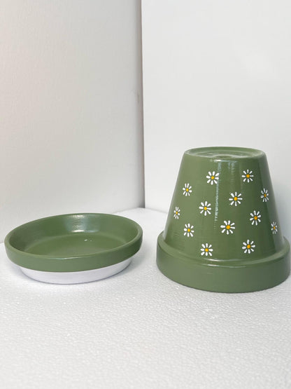 Flower Design Ceramic Flowerpot!